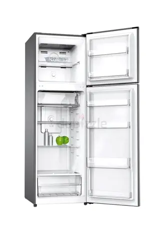 360L Gross And 251L Net, Compact Double Door Refrigerator-Freezer, No-Frost, LED-light, Inox 100 W S