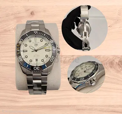 Tag Heuer Aquaracer Automatic Stainless Steel Mens Watch - White Dial