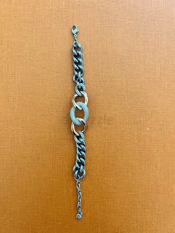 Swarovski bracelet (silver and gold colors)