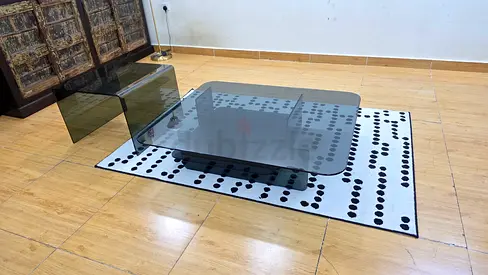 Natuzzi Italia Glass Coffee Tables Set
