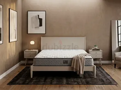 Mid Century West elm king bed frame