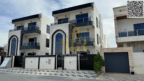 Luxury villa in Al Bahia with a modern design and well-planned spaces, price includes registration fees