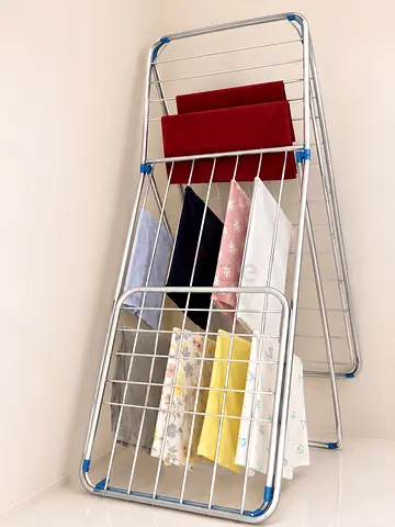 Offer buy 1 get 1 free.                 Foldable Metal Drying Rack - Sturdy Multi-tier Clothes Airer