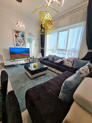Luxury 1BR Ajman Oasis Tower 1 Sea View