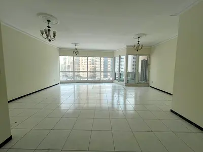 Owner-paid AC | Open view balcony | Free month | Free pool | Near Dubai exit | Maid’s room | Built-in wardrobes | Front row on Al Majaz Corniche