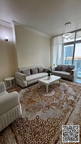 Fully Furnished 2 Bedroom Hall for Rent in Oasis Tower – Move-In Ready