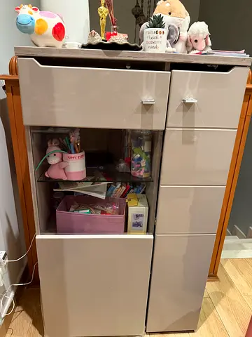 Glass n Metal door book cabinet from Danube