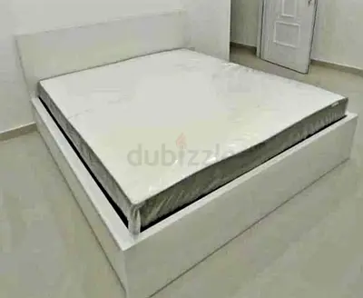 IKEA Malam queen size bed 160/200cm bed with 2 storage drawers underneath  and Ikea mattress is