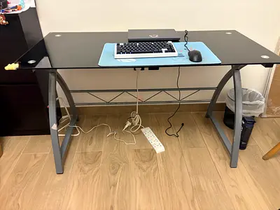 Glass top Study table