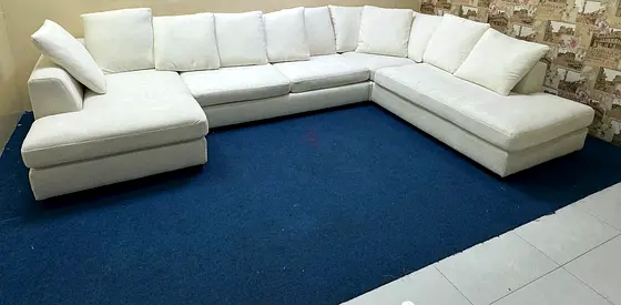 The one brand white color Ushape sofa