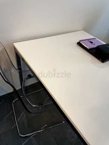 White dining table