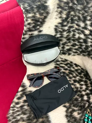 ALDO Tortoiseshell Sunglasses with Case and Pouch