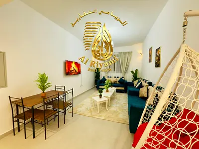 Furnished two-bedroom apartment for rent in Ajman Corniche, prime tourist location