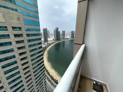 غرفة وصالة في الممزر / التعاون، غرفة ماستر، 2 حمام، بلكونة مع باركنغ مجاني، نوافذ بانوراما، إطلالة بحرية جزئية، جيم ومسبح مجاني، تسهيلات بالدفع، 48 أل