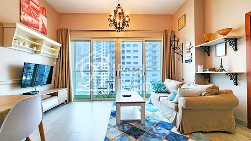 Furnished | Marina View | Balcony | Near Metro