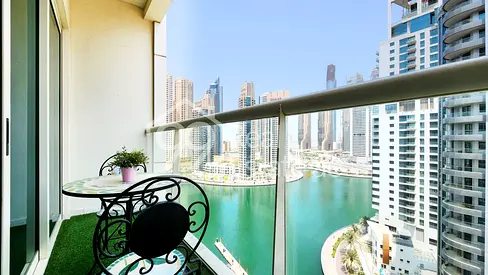 Furnished | Marina View | Balcony | Near Metro