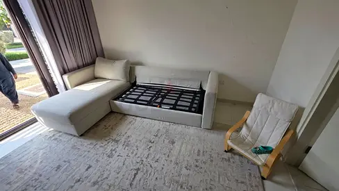 IKEA vimle L Shape Sofa Bed Beige