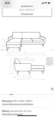 John Lewis Sofa + Matching Armchair for Sale