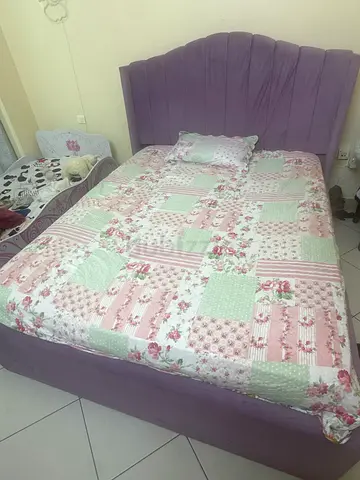 Selling my custom-made wooden double bed with storage one more bed with hydraulic storage and matchi