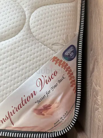 Bed and mattress with  cupboard