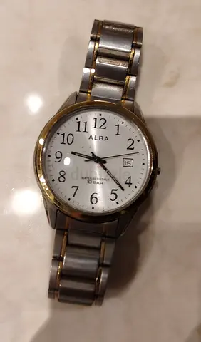 Alba Mens Stainless Steel Wristwatch with Date - Pre-owned original urgent for sell