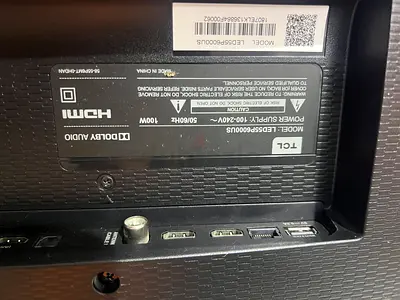 TCL 55 LED TV (Model LED55P6000US) - HDMI, Dolby Audio - Good Working Condition