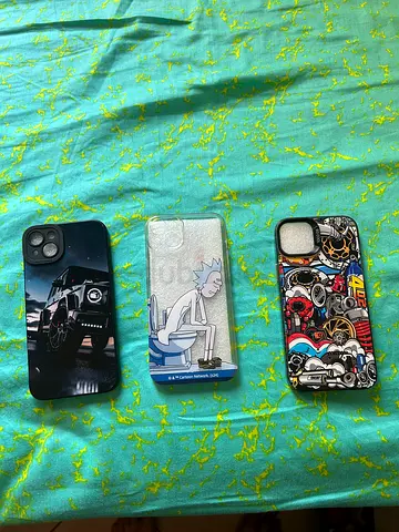 Set of 3 iPhone 14 Plus Protective Cases — Various Designs (Rick  Morty, Comic, Car)