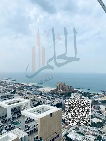 للبيع شقة مميزة 3 غرف وصالة مع غرفة خادمة  في أبراج عجمان ون – إعادة بيع