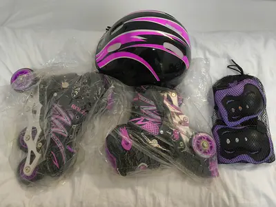 Kids Roller Skates Set for Sale – Complete Safety Kit Included