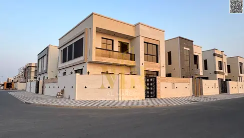 فيلا(زاوية) بعجمان| منطقة الياسمين|  تكييف مركزي 5 غرف ومجلس وصاله| بسعر شامل رسوم التسجيل  والتمليك تملك حر لجميع الجنسيات| .