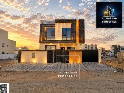 Best villa offer in Ajman with a roof terrace, transfer fees included, a majlis, two living rooms,