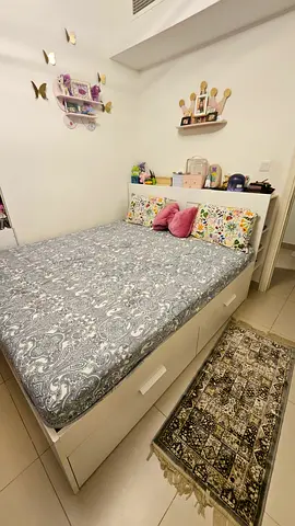 IKEA Brimnes Queen Bed with Sprung Mattress