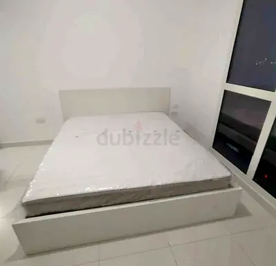 IKEA Malam king size 180×200cm bed frame with IKEA mattress and 2 big storage drawers underneath is