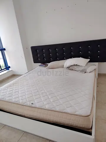 Bed with mattress