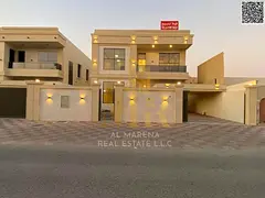 Luxury villa for sale in Al Rawda 2 | 5,000 sq ft | Two floors | 5 master bedrooms | Majlis and 2 l