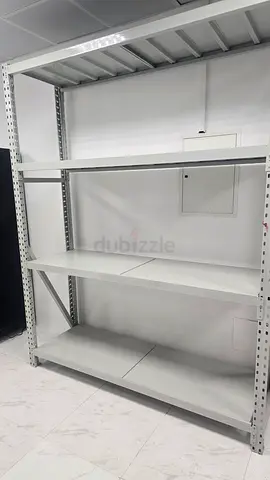 5 pcs Heavy-duty metal storage shelving unit (4-tier) - good condition 250 cm x 200 cm x 60 cm