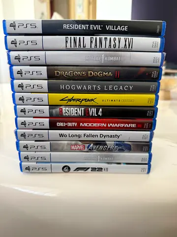 Collection of 13 PS5 Games —with some still sealed.