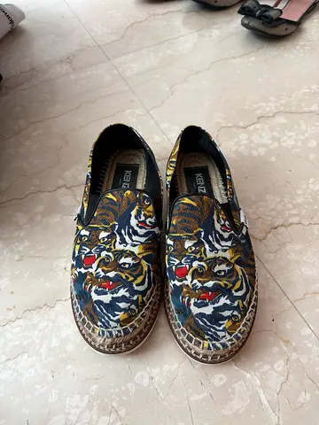 Kenzo Tiger Print Slip-On Sneakers - Size 36 , Good Used Condition