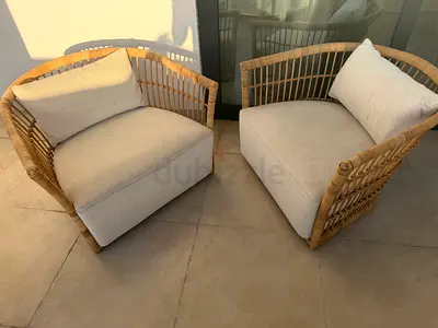 2x IKEA rattan Stockholm 2025 armchair