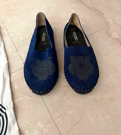 KENZO tiger suede espadrilles