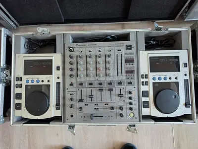DJ Decks and Mixer