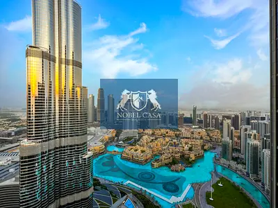 Both Rooms Burj Khalifa Fountain View| High floor|