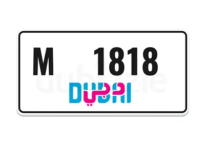 M1818 FOR SALE DUBAI PLATE NUMBER
