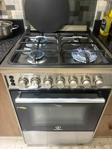 Alpha four burner full gas cooker size 60cm, burner, stove