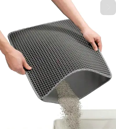 Reusable Honeycomb Cat Litter Mat - Easy Clean, Non-Slip