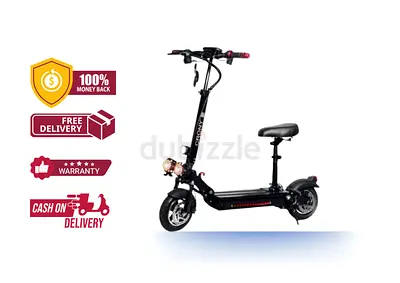 Crony V10 Big Display Electric Scooter with Seat 1200W, 48V/14AH - Free Delivery All Over UAE