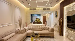 Luxury two-bedroom apartment for sale in Ajman One Towers - ready to move in and fully furnished (in