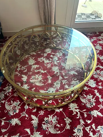 Round Glass Coffee Table. Home center