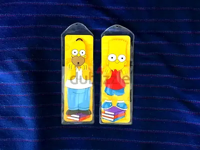 The Simpsons Homer and Bart 7” Metal Bookmarks