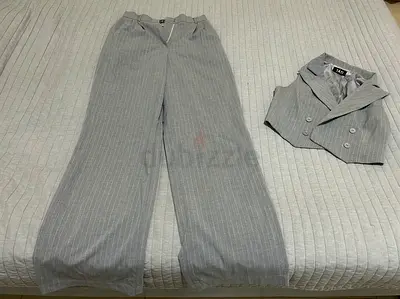 Light Grey Pinstripe Womens Suit size M